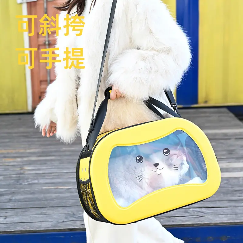 新款手提猫包外出折叠单肩宠物包
