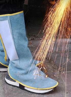 纯牛皮 护脚盖 电焊护脚 护腿 脚盖电焊工防烫劳保防护脚套护脚罩