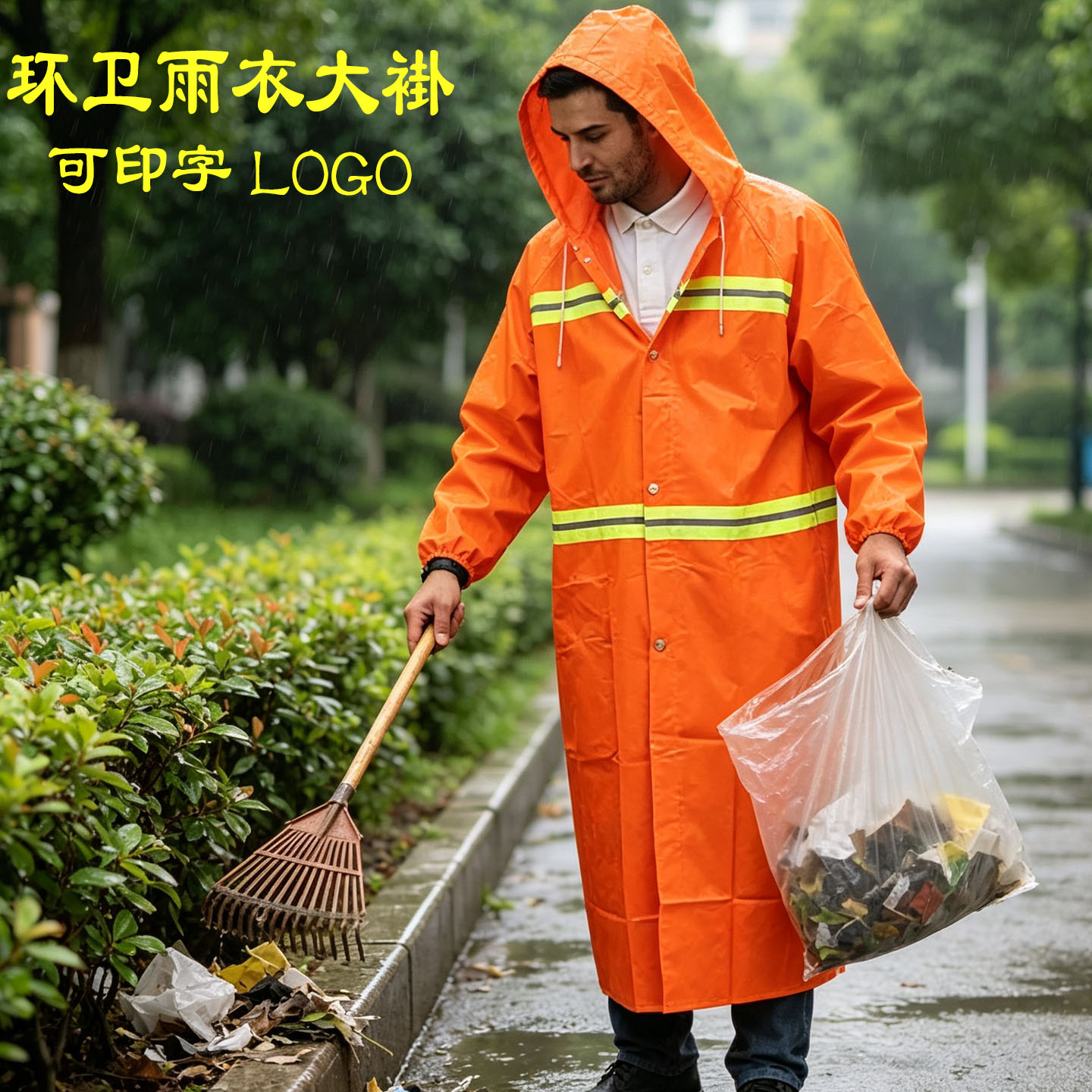 环卫大褂雨衣园林长款工作服