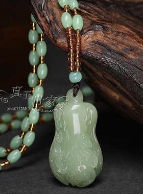 和田色玉青白玉白菜吊坠男女情侣款玉坠百财玉石项坠送礼物百搭