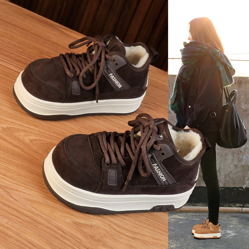 2026年超火厚底雪地靴加绒加厚保暖冬季高帮女鞋休闲增高马丁棉靴,女鞋,时尚雪地靴,淘宝优惠券,粉丝福利购,淘宝优惠卷