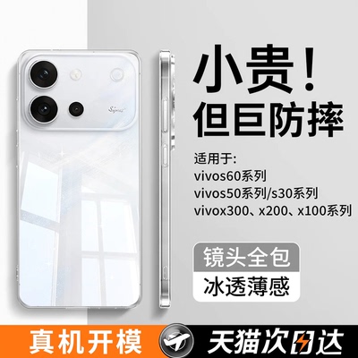 德国进口适用vivoS60透明防摔壳