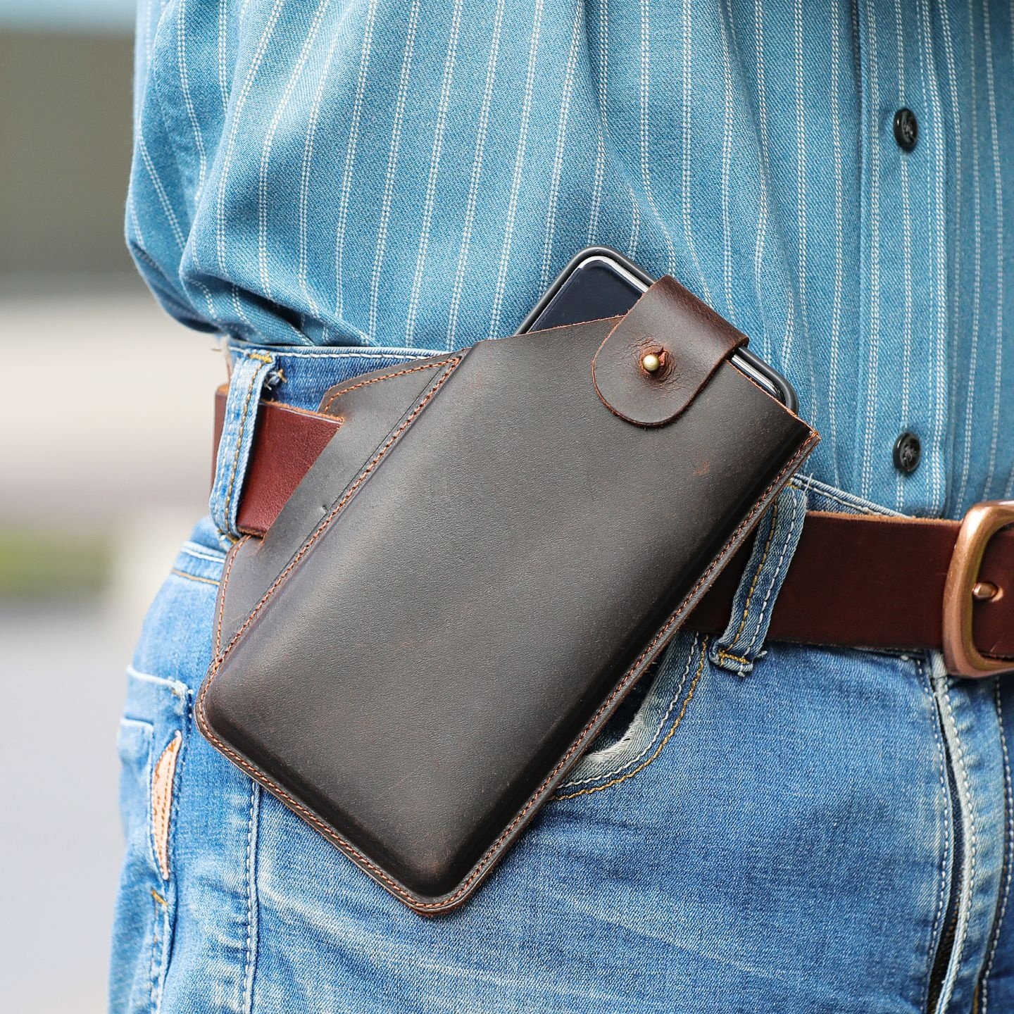 秋冬疯马皮复古男士手机包 头层牛皮穿皮带男腰包干活户外运动袋,箱包皮具/热销女包/男包,男士包袋,淘宝优惠券,粉丝福利购,淘宝优惠卷