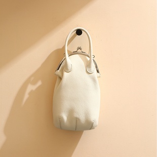 秋冬真皮女包新款自然摔牛皮包包时尚简约单肩斜挎包上下班通勤