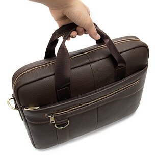 2026新款 高档差旅公文包头层牛皮简约 真皮大容量商务手提包男士