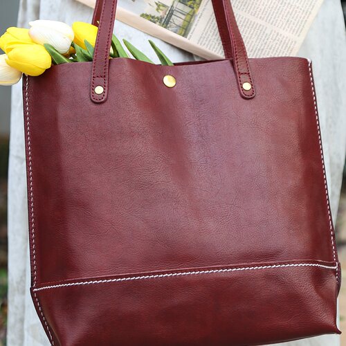 2026新款热销真皮托特包植鞣皮大容量休闲通勤手提包简约女士包包