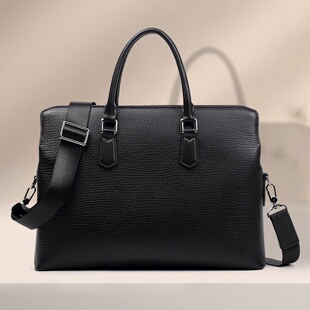 商务通勤手提包时尚 2026新款 公文包真皮男式 手提包简约男款 男士