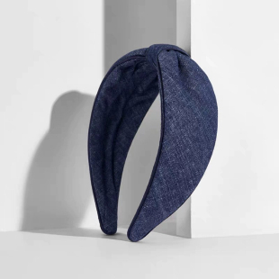 刘亦菲巴黎亚 明星同款 大牛仔复古发箍头箍发饰 保真带logo