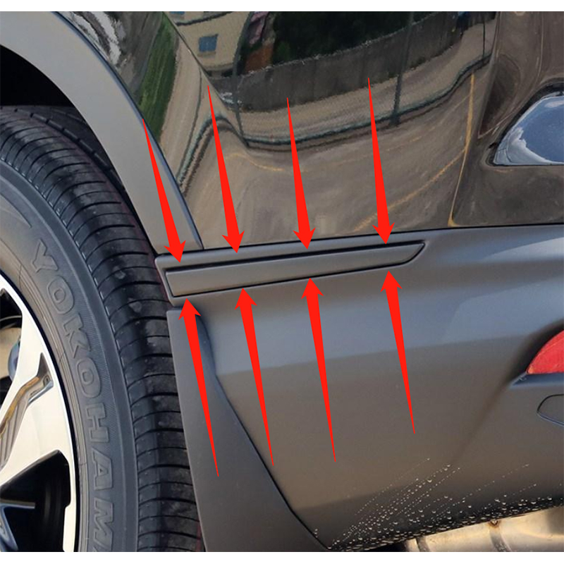 适用本田CRV171819202122年款后保险杠防撞防擦黑色装饰条低配