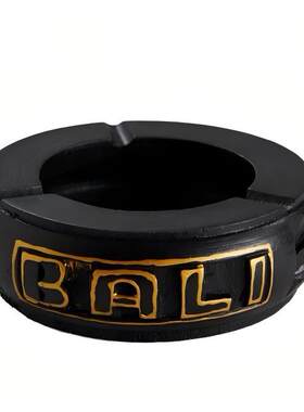 印度尼西亚摆件 巴厘岛风情 BALI 木雕烟灰缸会所民宿软装装饰