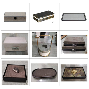 高档装饰盒摆件售楼处开放格软装摆设样板房电视柜饰品首饰收纳盒