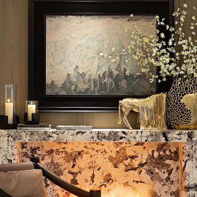 现代简约样板间客厅书房书桌卧室陶瓷花器中古花瓶摆件组合套装