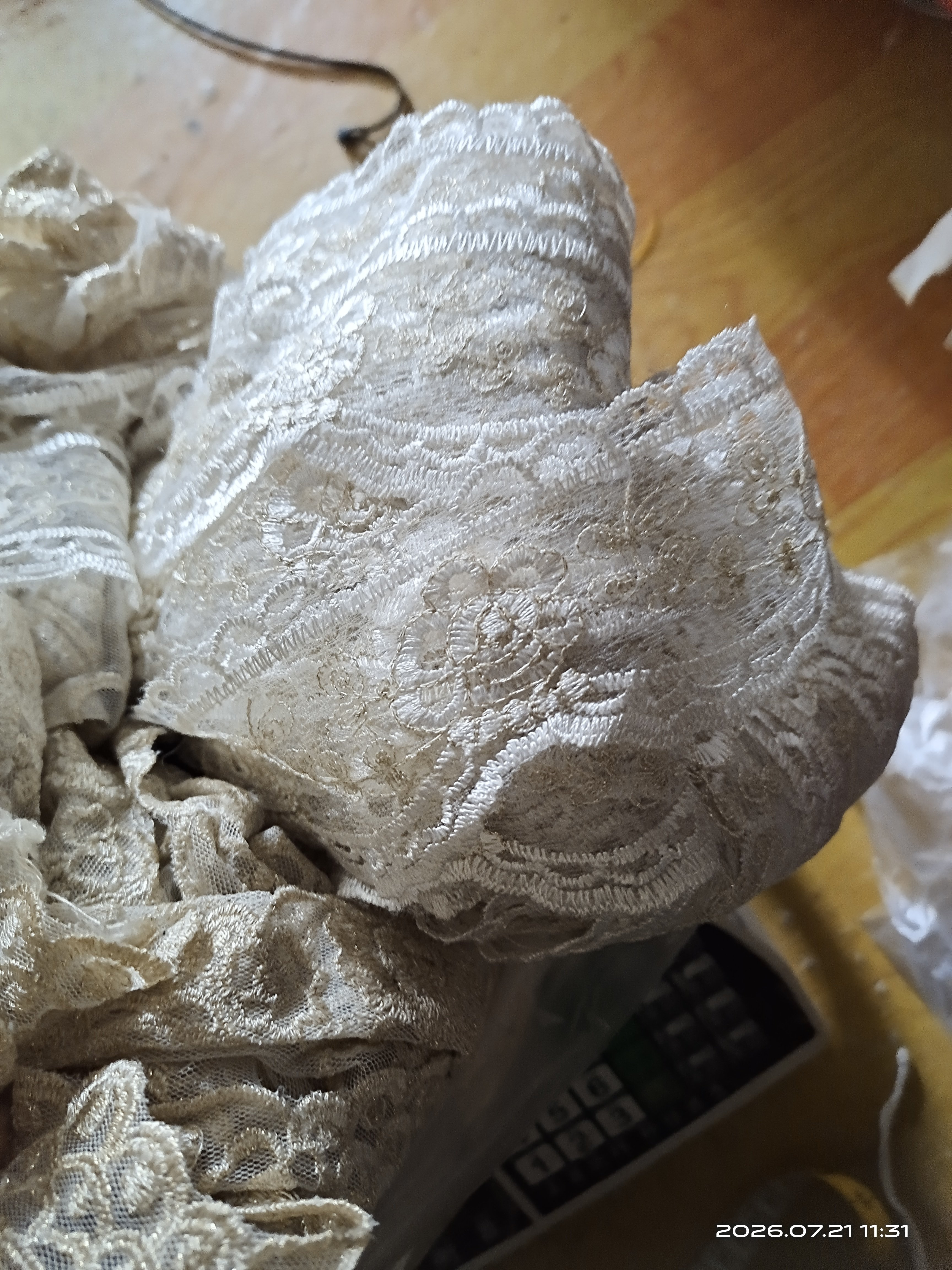 米金色网纱刺绣花边蕾丝花边辅料手工DIY发饰裙边裙摆装饰一斤