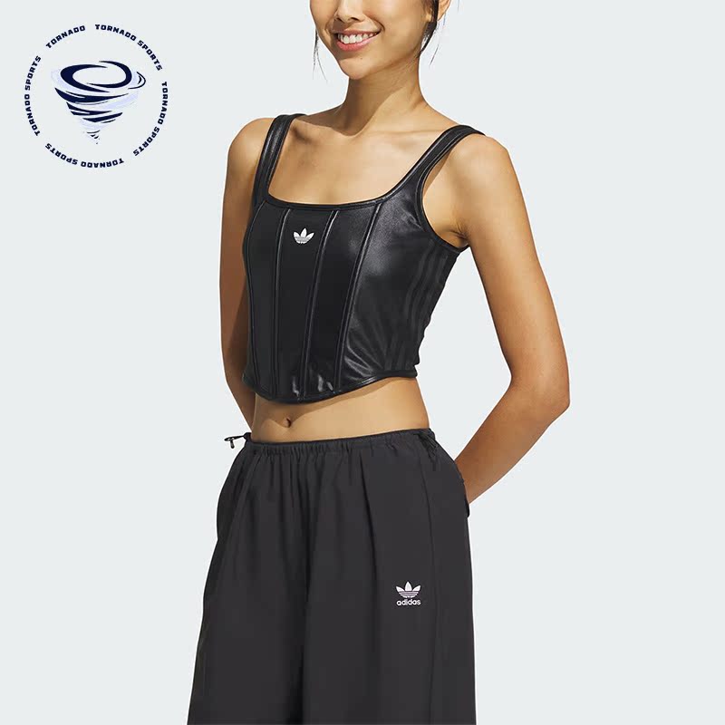 Adidas/阿迪达斯正品三叶草女子时尚简约透气吊带背心IX1912