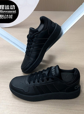 Adidas/阿迪达斯正品春季NEO轻便运动鞋黑色休闲鞋板鞋EE7422