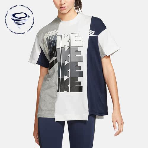 Nike/耐克正品x Sacai女子联名运动休闲款短袖T恤CD6310-711