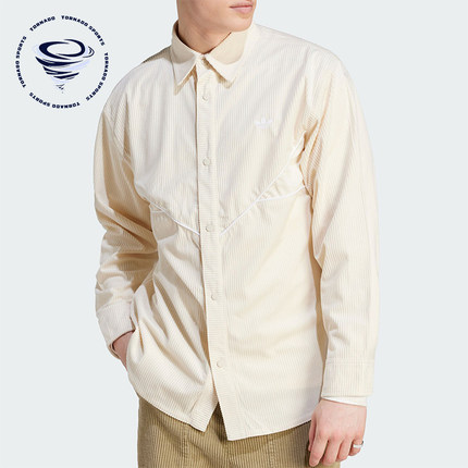 Adidas/阿迪达斯正品三叶草男子时尚运动长袖衬衫外套IM4444