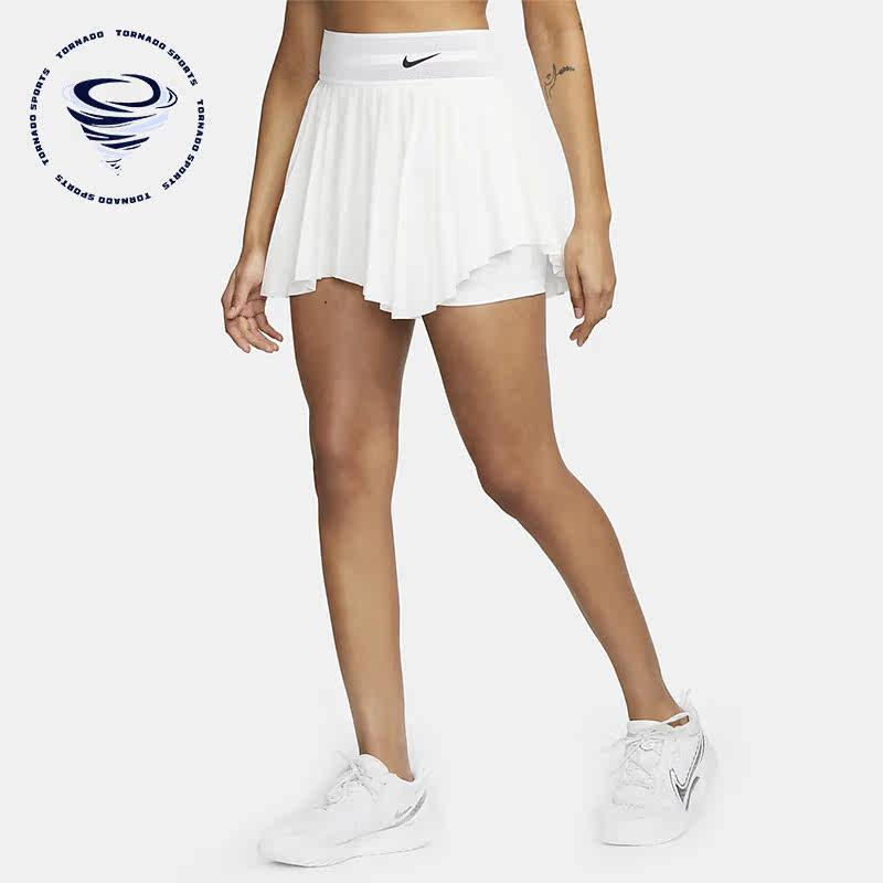 Nike/耐克正品夏季新款女子网球透气拼接运动半身裙DV3043-100