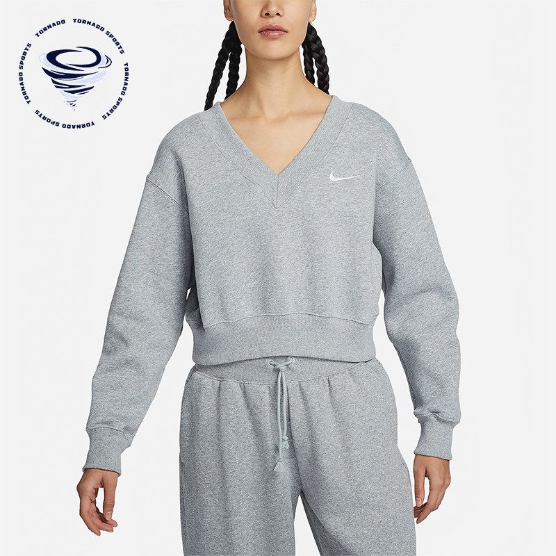 Nike/耐克女士V领套头卫衣