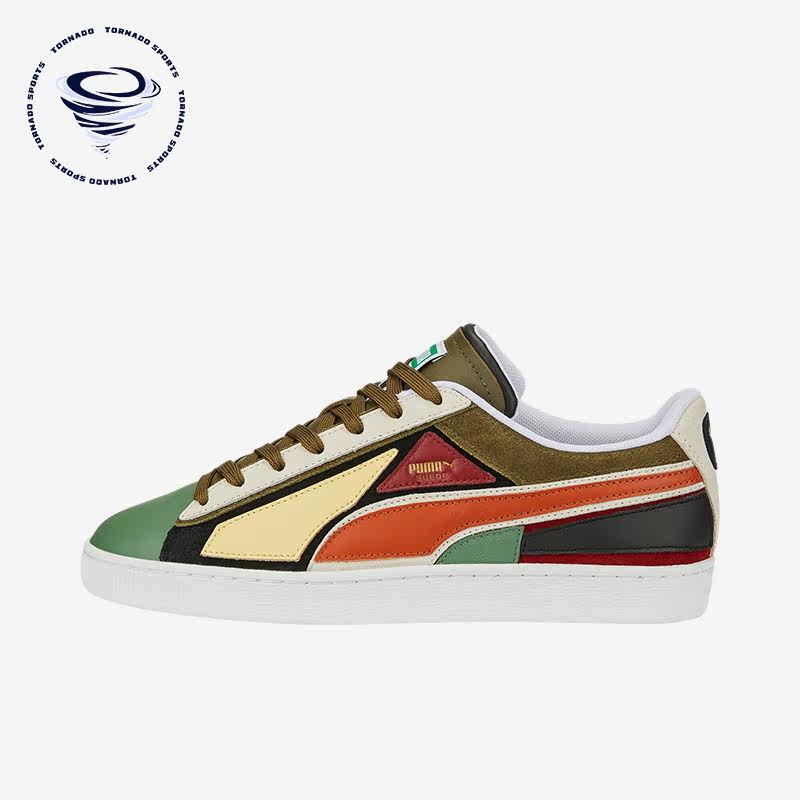 Puma/彪马正品Suede Layers男女复古拼接防滑休闲板鞋387480-02