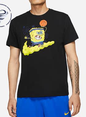 Nike/耐克正品Kyrie SpongeBob男子卡通印花短袖CD0949-010