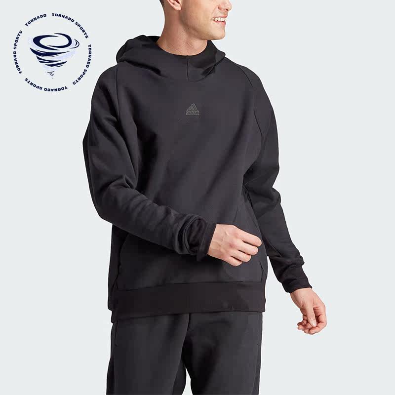 Adidas/阿迪达斯正品秋季新款男子宽松连帽套头卫衣IN5115