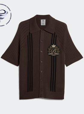 Adidas/阿迪达斯正品联名款男女针织运动短袖POLO衫IK9613