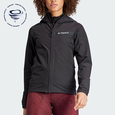 阿迪达斯女士运动连帽夹克外套