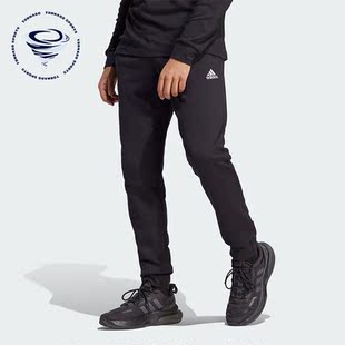 新款 Adidas 阿迪达斯正品 冬季 HA4347 男子针织束脚运动长裤