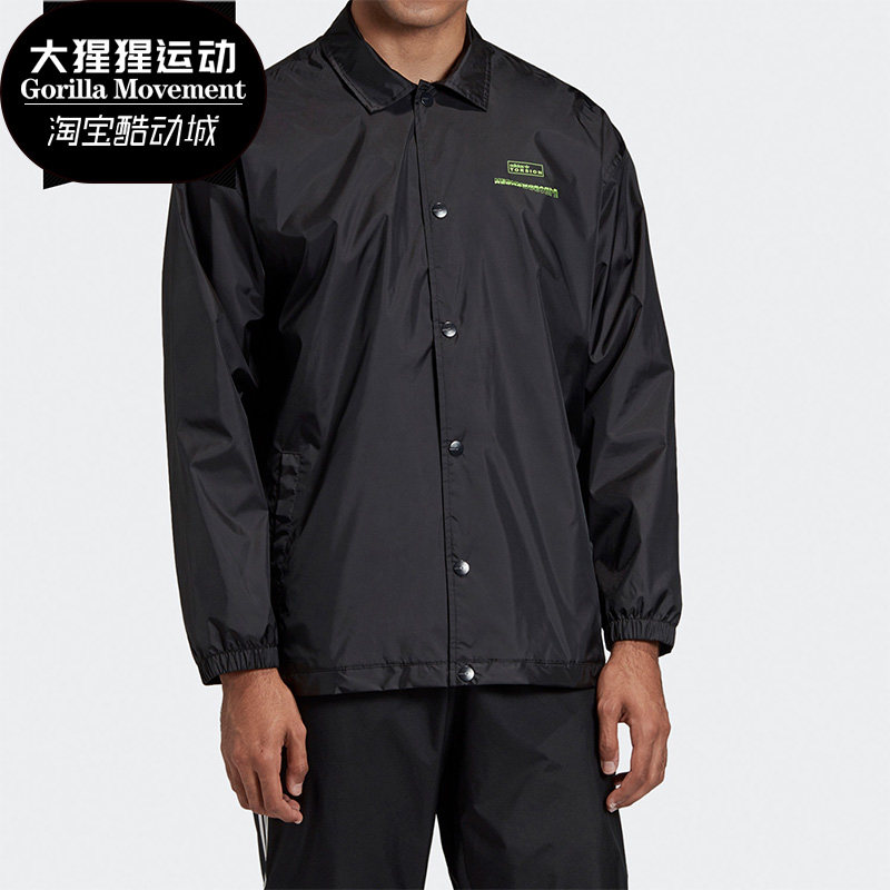 Adidas/阿迪达斯正品三叶草TORSION COACH复古男子风衣外套GD6012
