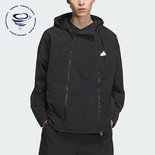 男士 Adidas 休闲帽外套JE3682 JKT10 FUSTL 阿迪达斯正品