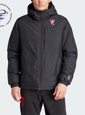 Adidas/阿迪达斯正品新款男士曼联足球休闲文化棉服IP9182