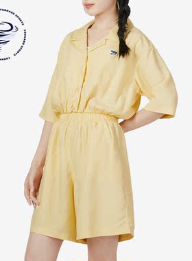 Puma/彪马正品夏季女子运动休闲宽松短袖短裤连体衣620632-42