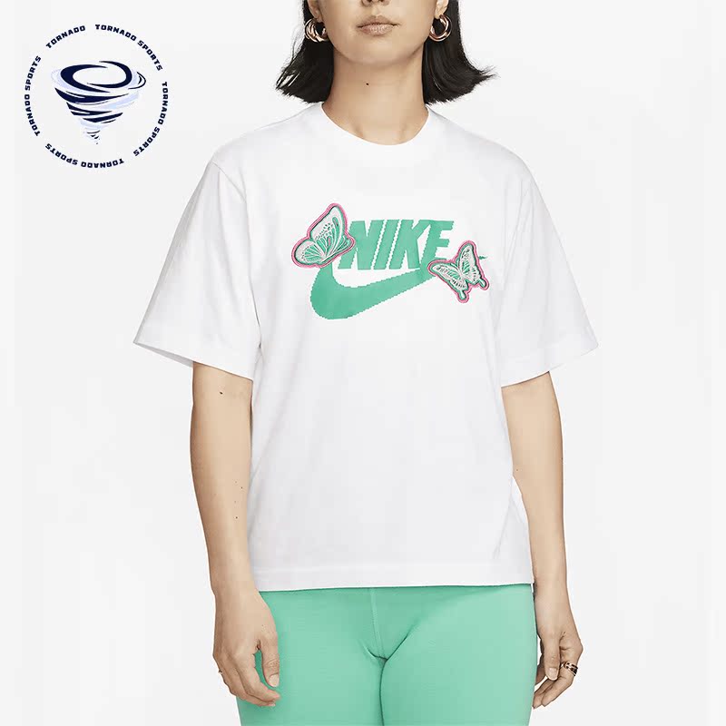 Nike/耐克正品新款女子运动透气休闲圆领户外短袖FD2526-100