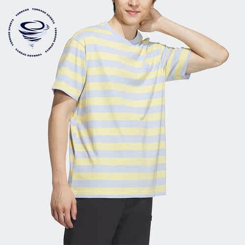 Adidas/阿迪达斯正品夏季新款男女NEO条纹运动短袖IA4977