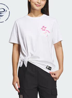 Adidas/阿迪达斯正品NEO草莓熊印花女子运动短袖T恤IP4028