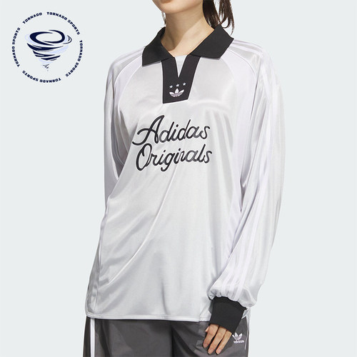 阿迪达斯女士长袖POLO衫