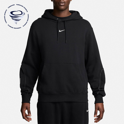 耐克男士2024新款加绒连帽套头衫