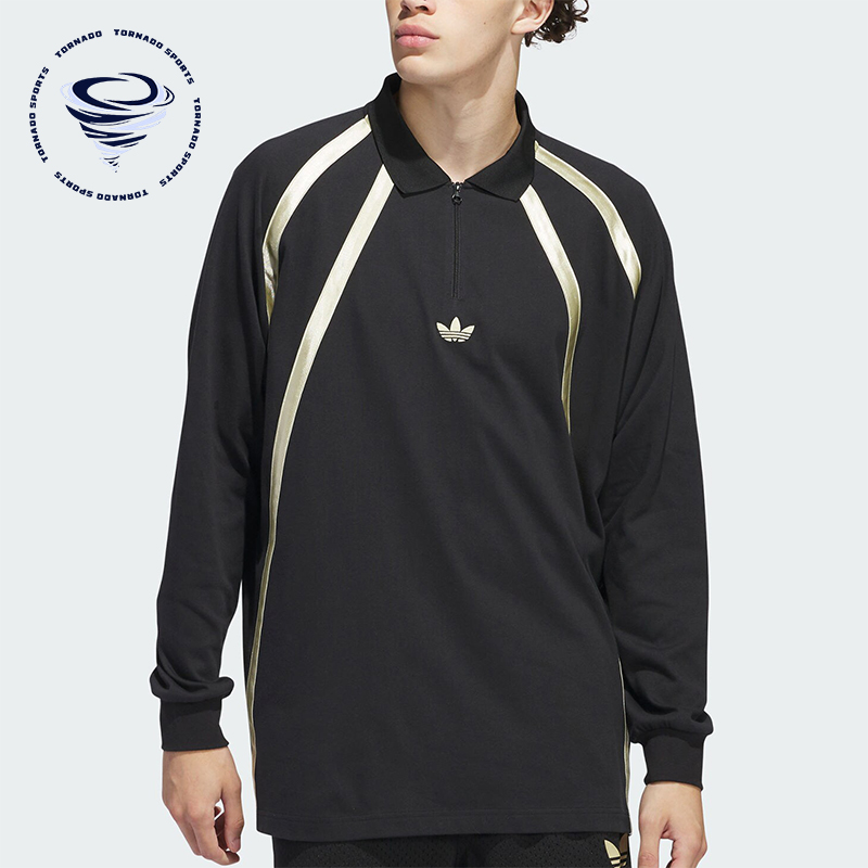 阿迪达斯男女长袖POLO衫