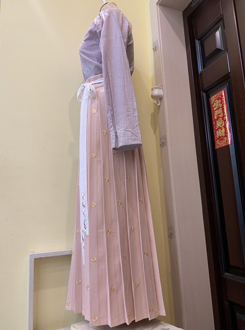 汉服长褙子褶裙定制工费链接