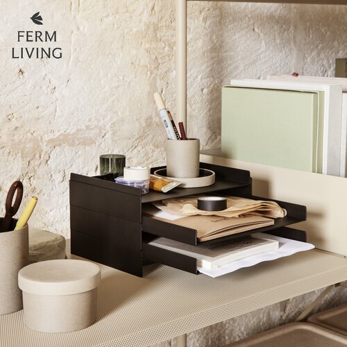 fermliving居家办公金属收纳架