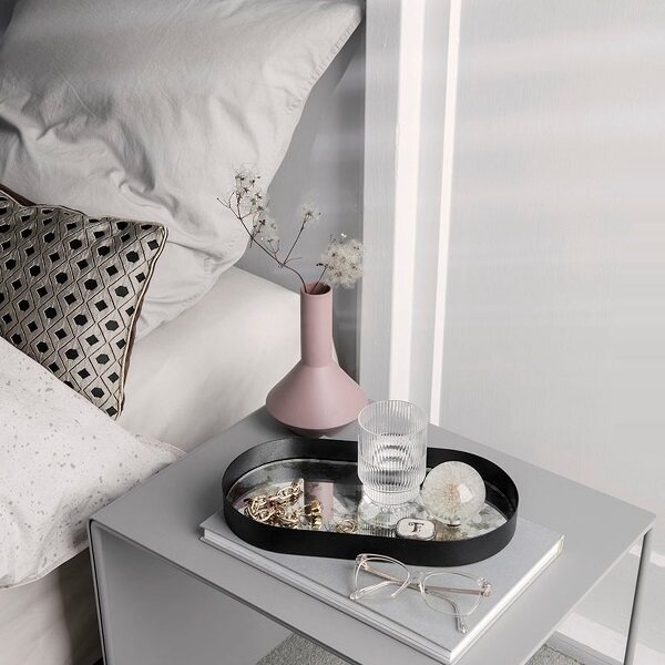 스팟 덴마크어 FERM LIVING 결합 된 북유럽 복고풍 오래된 거울 트레이 컬렉션 보석 장식 트레이