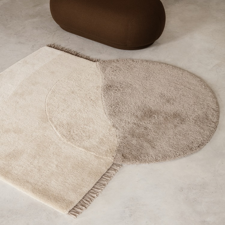 丹麦羊毛几何ins风样板房地毯