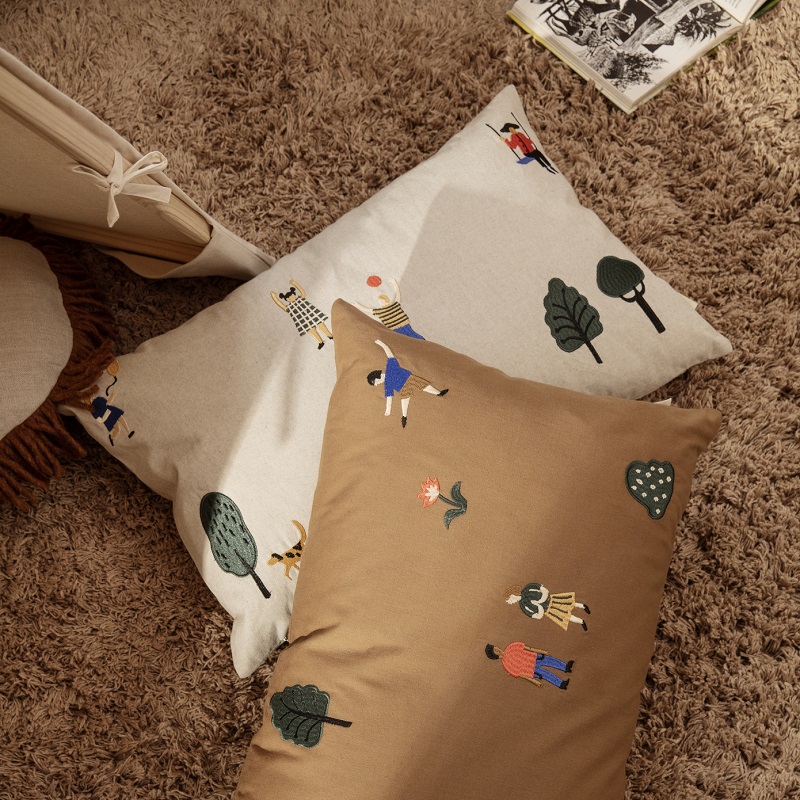 fermliving羽绒北欧抱枕靠枕