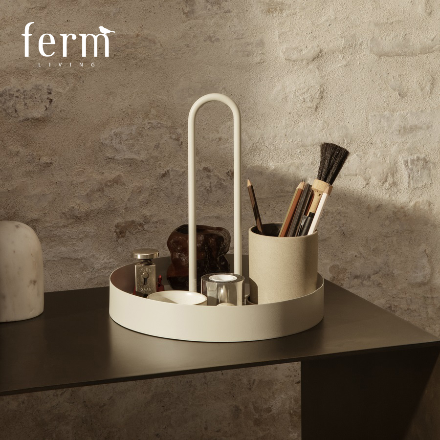 fermliving简约金属装饰托盘