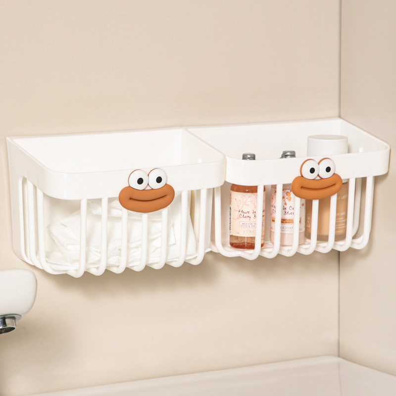 废弃洗脸巾收纳盒壁挂浴室洗漱台挂篮棉柔巾二次收纳卫生间置物架
