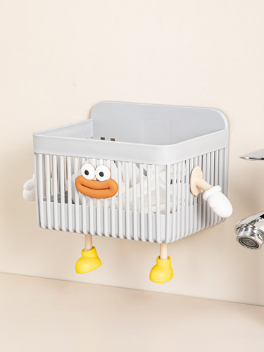 浴室置物架厨房收纳筐卫生间墙上收纳盒壁挂收纳篮宿舍简约小挂篮