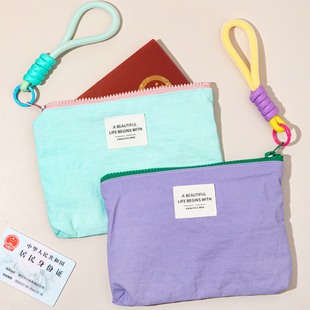 证件收纳包简约旅行出差随身证件袋身份证护照登机牌保护套杂物袋