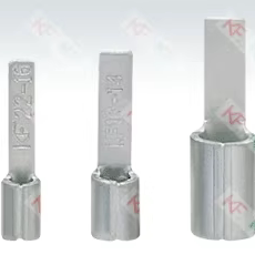 KF DBN1.25-10冷压片形裸端头插片接线端子0.5-16mm2加厚国标紫铜