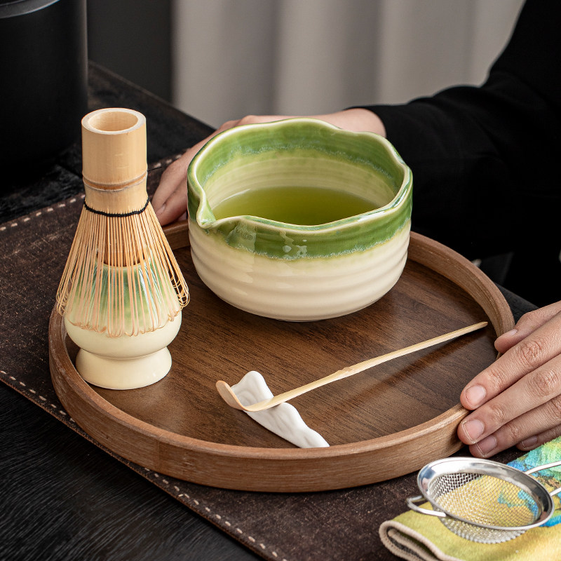 宋代抹茶碗打抹茶工具抹茶刷点日式茶碗搅拌器茶筅 窑变器具套装